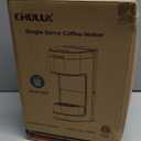 CHULUX Upgrade Single Serve Coffee Maker Machine for K Cup and Grounds with 2 Mins Brew One Cup, 3 Brew Choices, Removable 14oz Reservoir & Drip Tray