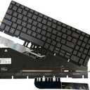 GinTai Laptop US Backlit Keyboard Replacement for Dell G15 (5510, 5511, 5515, 5520, 5521, 5525) 0H4XRJ 343NN 0TJ0J6 490.0GE07.0A01 (Orange Red Backlit)