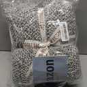 Snuggle Sac Grey Throw, Super Soft Warm Oversized Fuzzy Plush Blanket, Dark Grey, 50x70 inches