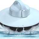 Robotic Pool Cleaner, Cordless Pool Vacuum with Dual-Drive Motors, Top Handle, Self-Parking Technology, Lightweight, Perfect for Above-Ground/In-Ground Flat Pools up to 645sq.ft (Lasts 90 Mins)