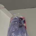 VCKOVCKO Natural Wavy Wig With Air Bangs Short Bob Grey Blue Wigs Women's Shoulder Length Curly Wavy Synthetic Cosplay Pastel Bob Wig for Girl (12", Grey Blue)