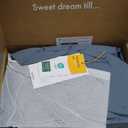 GOKOTTA Fitted Sheet Queen Only,100% Rayon Derived from Bamboo Fitted Sheet,Ultra Soft,Cooling and Breathable Bottom Sheet with 4 Elastic Corner Straps,No Slip,No Pilling,16" Deep Pocket-Blue