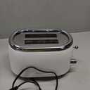Mueller Retro Toaster 2 Slice with 7 Browning Levels and 3 Functions: Reheat, Defrost & Cancel, Stainless Steel Features, Removable Crumb Tray, Under Base Cord Storage, White