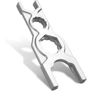 Yaocom 7-3/4 Spud Wrench Flush Valve Wrench Ergonomic Multiple Wrenches for Servicing and Installing Flushometers Spud with Smooth Jawed for Preventing Chrome Damage