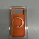 TORRAS 360 Magnetic Stand for iPhone 17 Pro Case, [Fit for MagSafe] [Rotatable Ring Kickstand] [4X Mil-Grade Shockproof] Slim Phone Cover, Camera Button, Cosmic Orange, Translucent, Ostand O3 Fitness