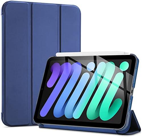 ProCase Smart Case for iPad mini 7 A17 Pro 2024/iPad Mini 6 2021 8.3 Inch iPad mini 7th/6th Gen Case, Hard Back Cover for iPad mini 8.3" 7th Gen A2995/A2996/A2993/6th Gen A2567 A2568 A2569 -Navy