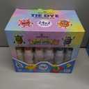 24 Colors Tie Dye Kit, Tie Dye Set for Kids, Pre-Filled Bottles, Non Toxic Permanent Fabric Dye Art Set, Easy DIY Fabric Art - Create Fun (24 Colors)