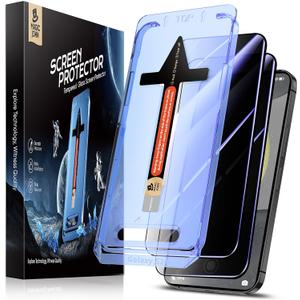 MAGIC JOHN 2 Pack for Samsung Galaxy S24 Privacy Glass Screen Protector[Not Ultra], 6.2inch, Anti-spy, Tempered Glass Film, Auto Dust-Elimination Installation, Bubble Free, Case Friendly, Anti-Scratch