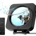 MICOCIOUS Portable CD Player with Bluetooth Desktop CD Player for Home CD Music Players with Remote Control,Timer,Builtin Dual Speakers with LED Display Home Audio Boombox FM Radio (Black)