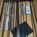 Nuovoware Chip Rack Display Stand, 11-Row Chip Bag Holder with 60 Clips, Potato Chip Rack Hanging Candy Display Organizer for Concession Stand, Retail, Party, Countertop with Display Label, Black