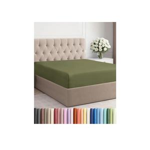full Fitted Bed Sheet - Bottom Single Fitted Sheet Only - Soft Hotel Luxury Bedding w/ 8-16 Inch Deep Pockets - Breathable, Cooling & Wrinkle Free - Easy-Care, Fade and Shrink Resistant - Sage Green