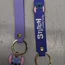 Disney Stitch Keychain, Scrump Charm Wristlet with Key Ring