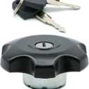 Locking Gas Cap Fuel Tank Cap Replacement for Suzuki DR-Z400S Z400SM (E03/E28) 2005-2022, for RV125 VAN VAN 2003-2010, for DR200S 2015-2020, Replaces 44200-29820 44200-29821