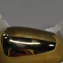 MyGift 4 Pcs Gold Bathroom Accessories Set with Toothbrush Holder, Soap Dispenser, Tumbler and Soap Dish, Bathroom Organizer Accessory for Modern Home Decor, Complete Ceramic