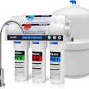 5-Stage Reverse Osmosis Water Filtration System 100GPD Fast Flow Plus Extra 4 Filter for Free (FS-RO-100G-A)