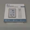 Indoor Outdoor Thermometer Wireless Weather Station, Temperature Humidity Monitor Battery Powered Inside Outside Thermometers with 330ft Range Remote Sensor and Backlight DisplayWood