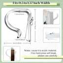 Chunful 24 Packs Clear Church Pew Clips for Weddings Heavy Duty Plastic Pew Hooks Decorations Church Bench Bow Holders for Aisle Chairs Railing Bow Garland Decor