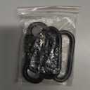 PATIKIL 5mm Steel Chain Quick Links, 5 Pack Screw Locking Chain Connector Oval Snap in Ring Hook Clips for Chandelier Backpack Tent, 88 Lbs Black