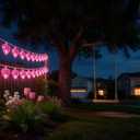 Pink Heart Decorative Lighting String, 10 Count Pink LED and 9 FT White Wire, for Valentines Day, Mothers Day, Fathers Day, Birthdays.
