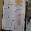 Metal Arch Backdrop Stand, 7.2FT+6FT Wedding Arch Backdrop Stand, Set of 2 Gold Backdrop Arch Stand, Wedding Arch Frame for Wedding Ceremony Birthday Party Baby Shower Graduation Ceremony Decoration