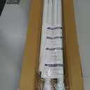 AIZESI Spring Tension Rods Adjustable Tension Curtain Rod Small Tension Rod No Drilling Expandable Spring Loaded Curtain Tension Rod?White,45" to 77"-1Pcs)
