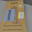 2026 Version Ergonomic VESA Monitor Stand, 150mm Spring Height adjustment, Tool-Free Base, Swivel, Tilt & Rotation, for 1522" Monitors, 5.075.95 lb, 100x100mm Vesa Mount (5.07~5.95LB)