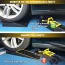 HOXWELL Car Ramps for Jack Support and Lift Vehicle Maintenance, Lightweight Low Profile Car Ramps for Garage, Heavy Duty Tire Ramps for Low Chassis Cars, 17.5''x10''x3.14'' (2PCS)