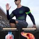 Compression Shirts for Men - Long Sleeve Black Workout Base Layer Athletic Gym Tops Quick Dry Running Undershirts (Black, XL)