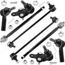 K90518 K90519 K9499 ES3306 EV301 Front Stabilizer Sway Bar Links Lower Ball Joints Inner & Outer Tie Rod Ends for Toyota Sienna 1998 1999 2000 2001 2002 2003, Pack of 8
