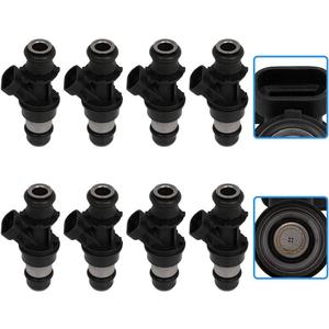 Fuel Injectors ECCPP 8pcs 4 Holes Fuel Injector Kit 832-11180 fit for 99-00 for Chevrolet for Silverado 1500, 99 for Chevrolet for Silverado 2500, 99-00 for GMC for Sierra 1500/2500