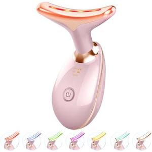 Fastaid 7-in-1 Skin Care Tools, Face Care, Face Neck Massager for Skin Care Routine at Home, Glossy Pink