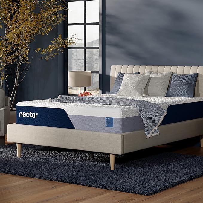 Nectar Classic 12” Full Mattress - Medium Firm - Contouring Memory Foam - Cooling Top Layer - Back Pain Relief - Mattress in a Box