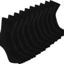 CaiDieNu Mens Toe Socks Cotton Athletic Running Five Finger Crew Socks, 5 Pairs (12-14)