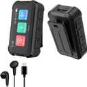 MP3 Player with Bluetooth, Portable Digital Lossless 32G Music Player with USB c Headphones, 1.47 in Full Touch Screen, Digital Voice Recorder, E-Book, Mini Back Clip Design, Black