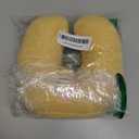 U-Shaped Calming Pillow for Cats and Dogs - Super Soft Plush Fabric, Cozy Headrest, Neck Support for Deep Sleep, Kitten Headrest, Pet Bed (Yellow)