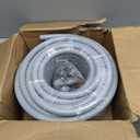 100FT Liquid-Tight Conduit and Connector Kit, 1/2 Flexible Non Metallic Electrical Conduit with 5 Straight and 3 Angle Fittings, PVC Conduit