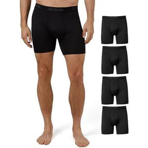 32º DEGREES Mens 4-Pack Active Mesh Quick Dry Performance Boxer Brief, Large