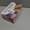 DBFAIRY Solar American Flag Lights Outdoor,420 LEDs American Flag Net Lights 6.5ft x 3.28ft Super Bright,Memorial Day Decorations of The United States for Independence/National/Memorial Day,July 4th