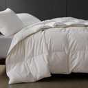 Lightweight California King Down Comforter for Hot Sleepers &Summer, Luxury Noiseless Duvet Insert with 8 Loops, White 108x98 inches