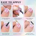 2 x 120Pcs Toe Nail Tips - Maigitur White Short French Tip Toenail Press Ons,Nude Soft Gel Toe Nail Tips, Soak Off Press On Toenails Square Fake Toes for Women Girls Manicure No Glue Stickers 02