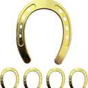 10 pcs Gold Color Lucky Horseshoe Wedding Favors, Vintage Metal Mini Horseshoe Decorations for Rustic Wedding Birthday Party Decorations
