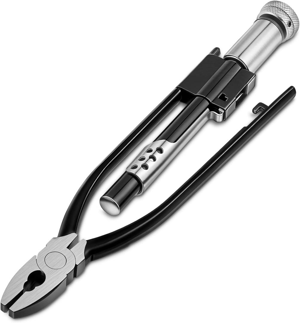 9 Inch Reversible Safety Wire Twister Pliers Left and Right Twists Aircraft Wire Twisting Tool Automatic Metal Lock Twister for Aircraft Auto Industry