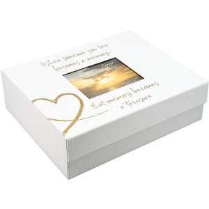 Pavilion- When Someone You Love Becomes a Memory-White & Gold Memory Box