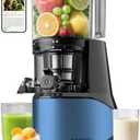 Canoly C09 Cold Press Juicer, 6" Extra Wide Feed Chute, 3-IN-1 Strainers (Juice & Sorbet & Nut Milk), Powerful AC Brushless Motor, Self Precut System, Juicer Machines with BPA-Free (Blue)