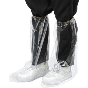 30 Pairs Waterproof Shoe Covers Disposable Rain Shoe Covers Transparent Plastic Shoes Cover Protector Boot Covers for Men and Women Rainy Outdoor (19.5inch Tall)