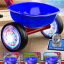 Tricycle for Toddlers 1-3 3-5 Year Olds, Spider Toddler Bike Baby Balance Bike with Colorful Lighting Wheels & Large Basket, Birthday Gift and Toy for 1 2 3 4 5 Year Olds Boys and Girls