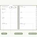 5 x 2026 Planner, Weekly and Monthly Calendar Academic Planner, Jan 2026 - Dec 2026, Planning Agenda Book for Desk Accessories and School Supplies - A5 (6.3'' x 8.5'') (Green)