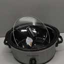 Hamilton Beach 6-Quart Slow Cooker with 3 Cooking Settings, Dishwasher-Safe Stoneware Crock & Glass Lid, Silver (33665G)