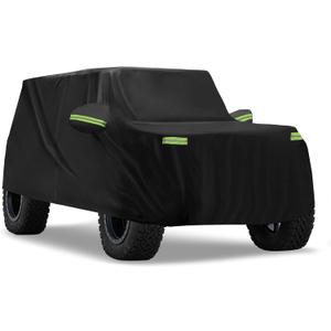 ACROPIX Waterproof Car Cover for Ford Bronco 4 Door 2021-2023 Outdoor Full Car Cover All Weather Protection Rain Sun Protection with Zipper Black Car Parts