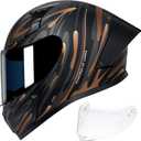 CYRIL Full Face Motorcycle Helmet DOT Approved for Adults, Street Racing, XL